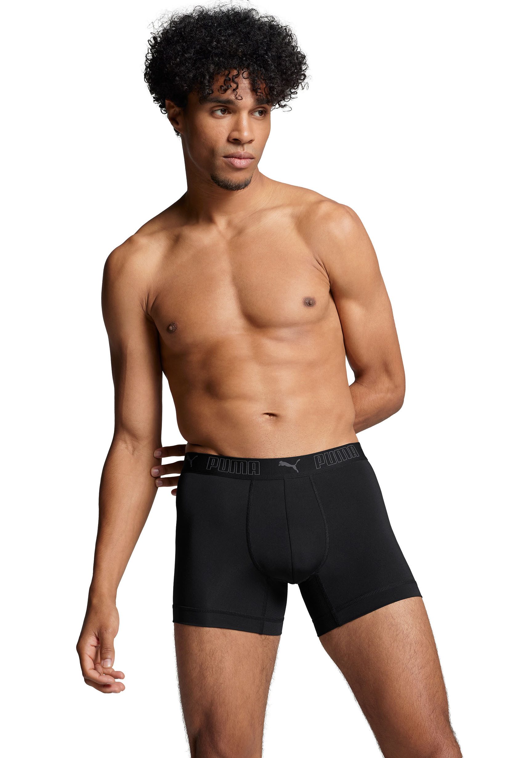 PUMA Boxershorts "PUMA MEN SPORT MICROFIBER BOXERS 2P", (Packung, 2er Pack) günstig online kaufen