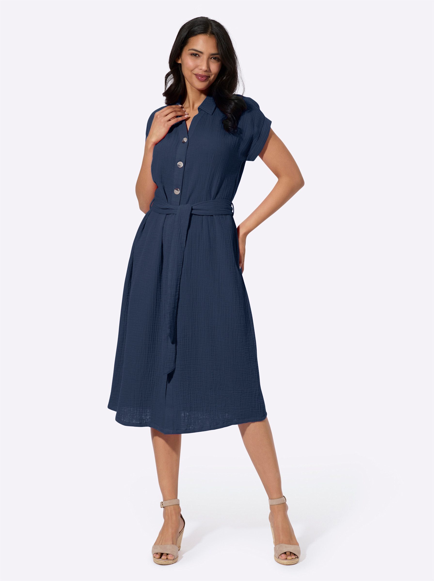 Sieh an! Etuikleid Baumwollkleid günstig online kaufen
