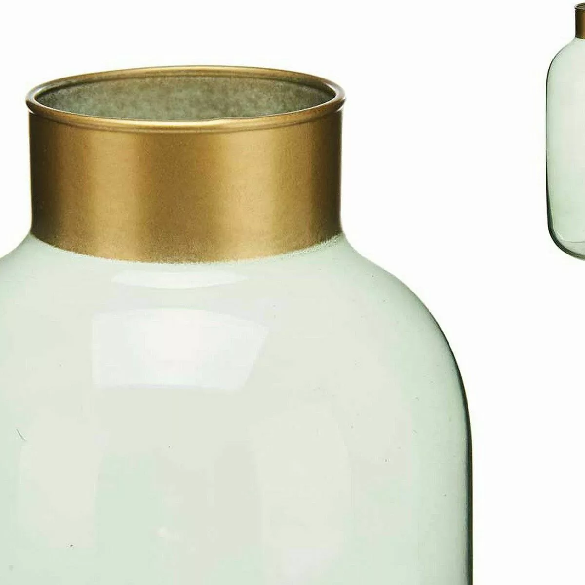 Vase Weich Golden Grün Glas (14,5 X 29,5 X 14,5 Cm) günstig online kaufen