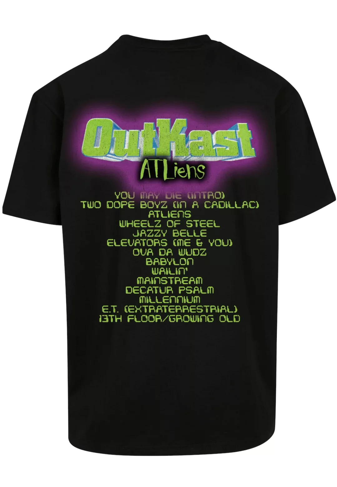 MisterTee Kurzarmshirt "Herren Outkast Atliens Cover Oversize Tee" günstig online kaufen