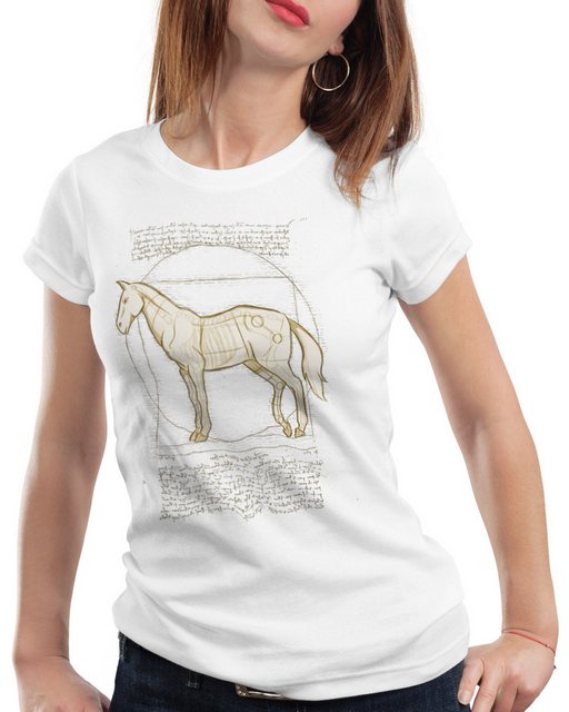 style3 T-Shirt Vitruvianisches Pferd stute hengst pony reiten reiterhof foh günstig online kaufen