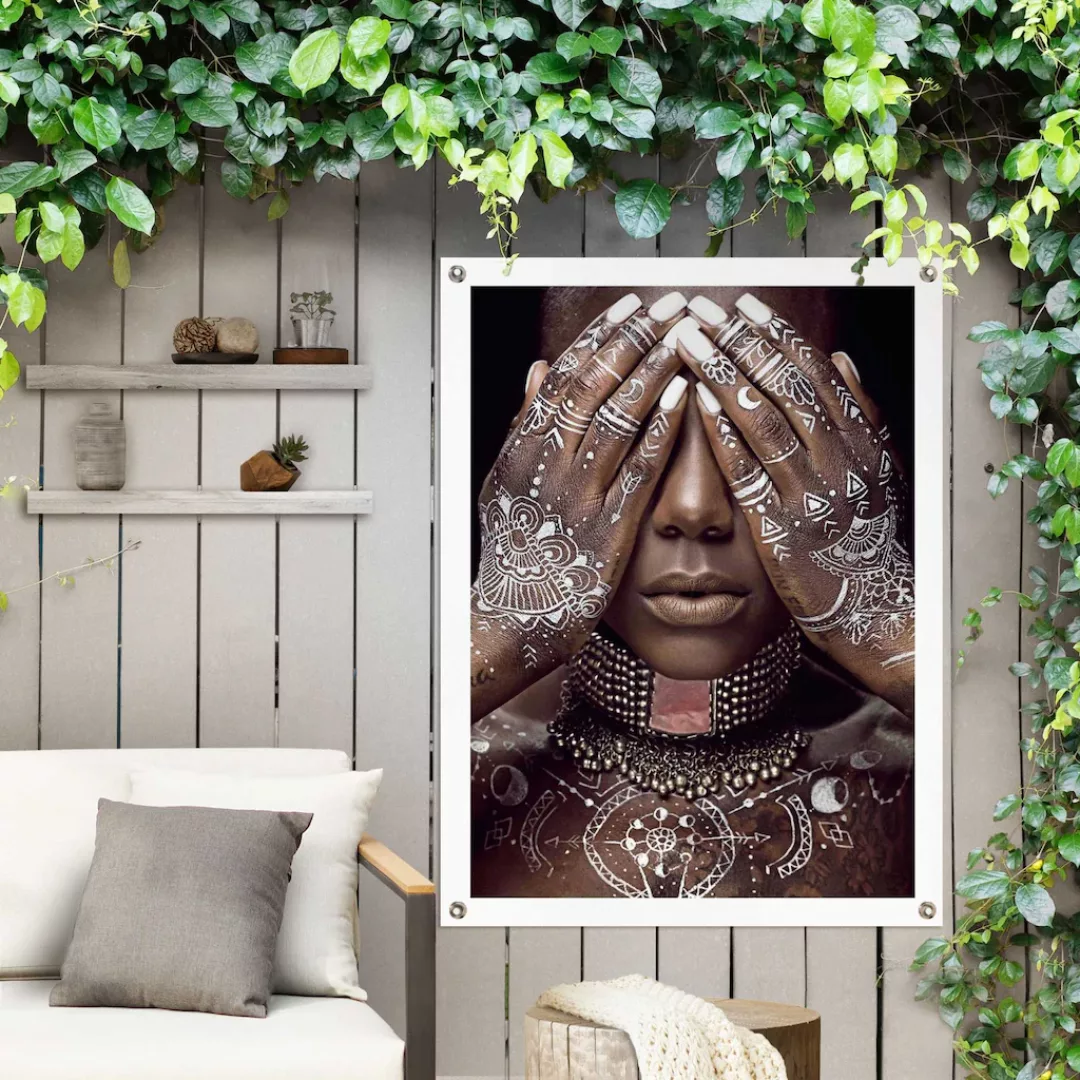 Reinders Poster "Afrikanische Frau", Outdoor für Garten oder Balkon günstig online kaufen