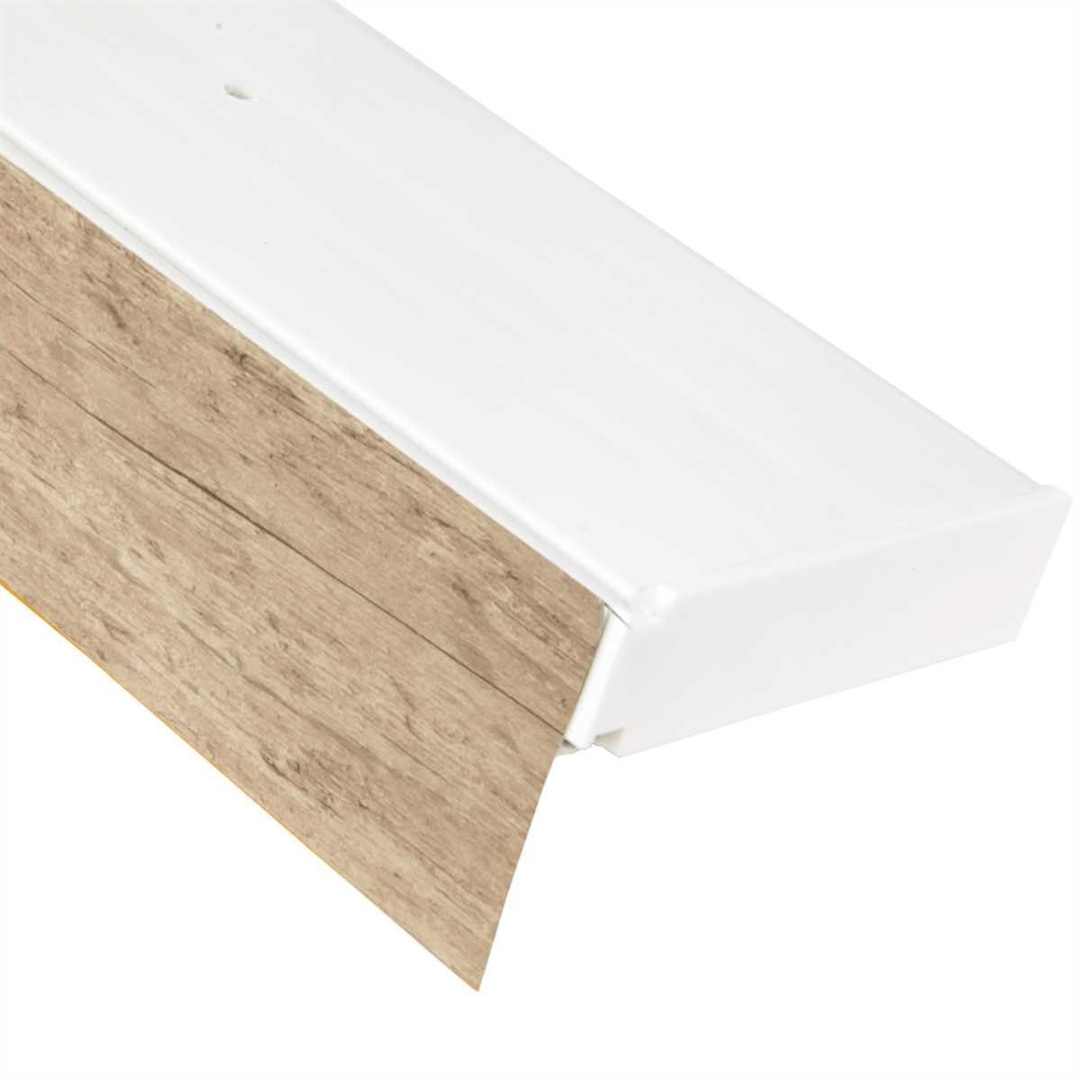 Bestlivings 90 cm Vorhangschiene mit Blende 2 Lauf Sonoma günstig online kaufen