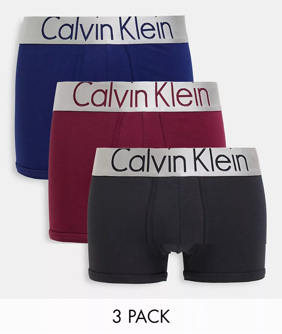 Calvin Klein – Unterhosen aus Baumwoll-Stretch im 3er-Pack-Mehrfarbig günstig online kaufen
