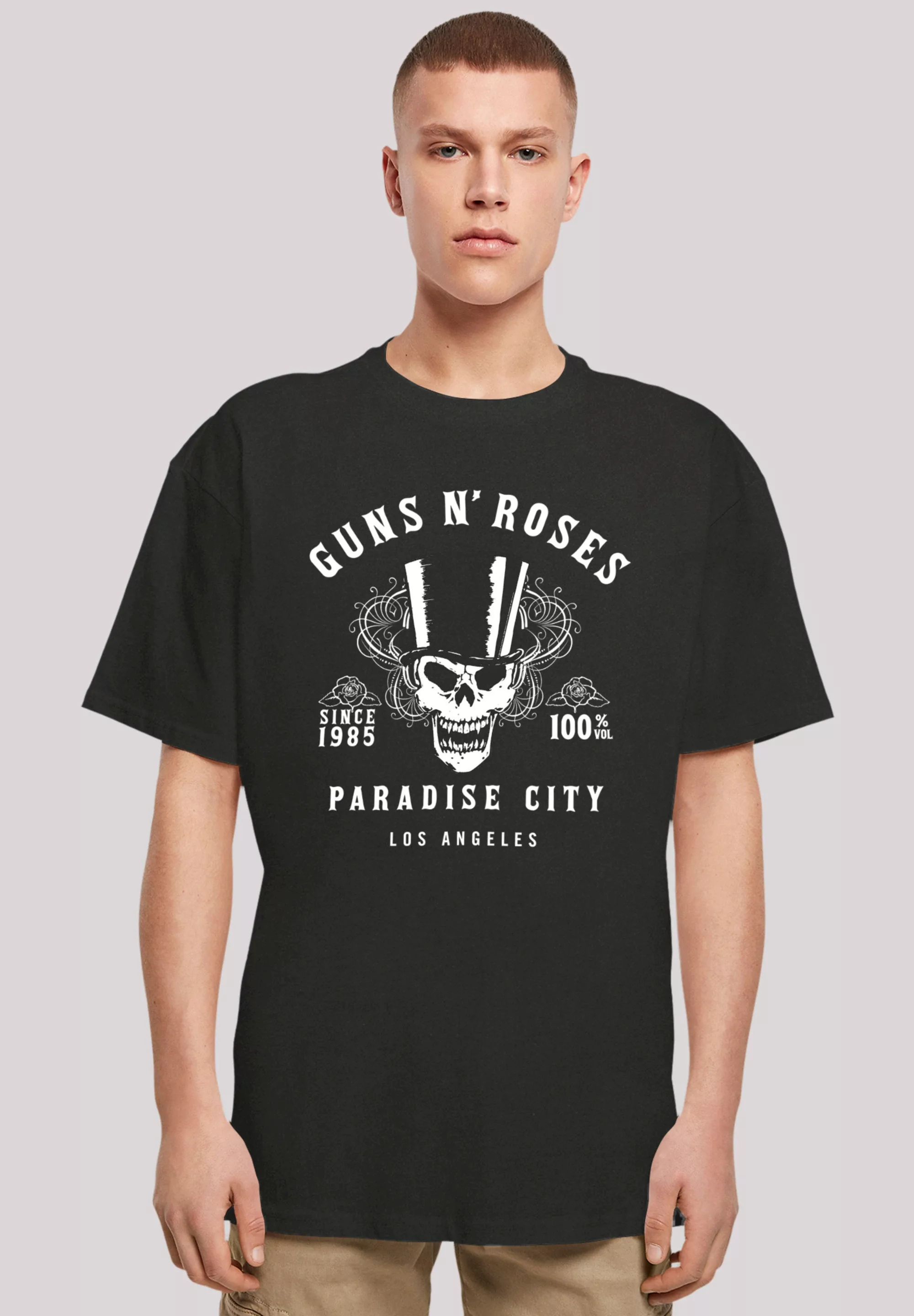 F4NT4STIC T-Shirt "Guns n Roses Whiskey Label Rock Band", Premium Qualität günstig online kaufen