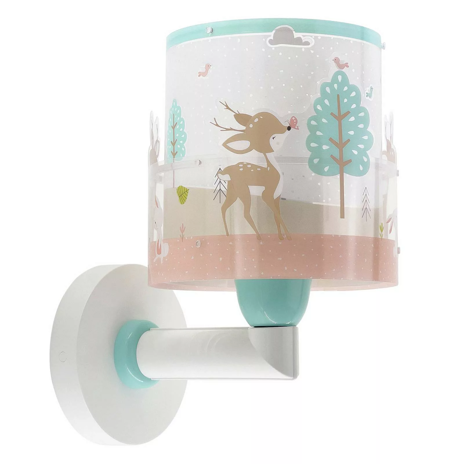 Dalber Kinder-Wandleuchte Loving Deer, Rehmotiv, Stecker günstig online kaufen