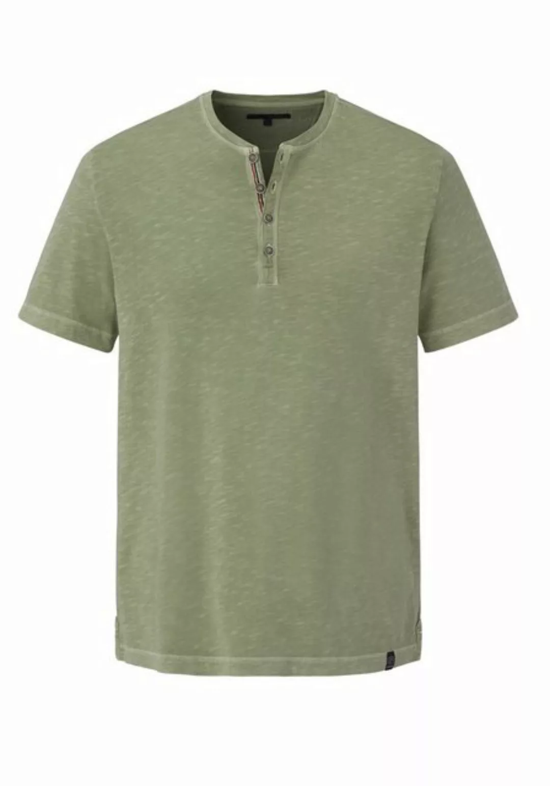 Paddock's Kurzarmshirt Serafino Single Jersey Shirt aus reiner Baumwolle günstig online kaufen