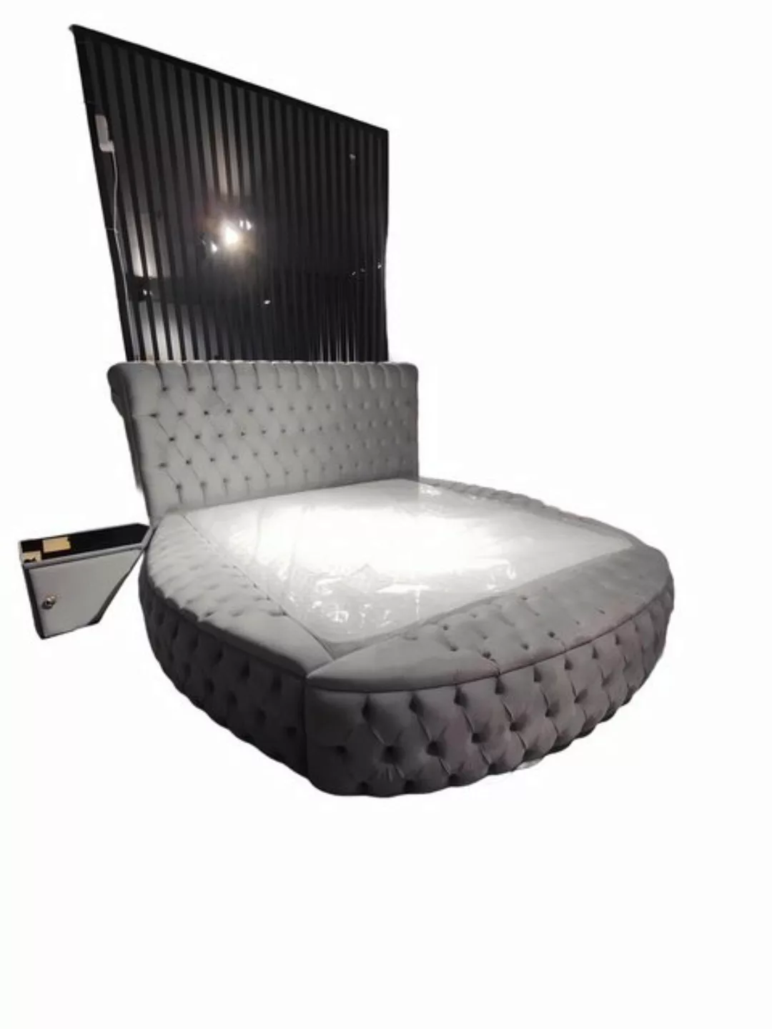 JVmoebel Bett Design Chesterfield Rund Betten Schlafzimmer Doppel Betten (1 günstig online kaufen