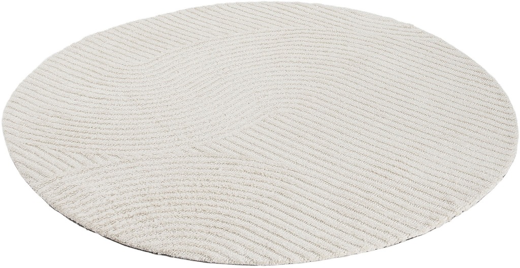 carpetfine Teppich »Holly Zen 3«, rund, 12 mm Höhe, Hoch-Tief-Effekt, geome günstig online kaufen