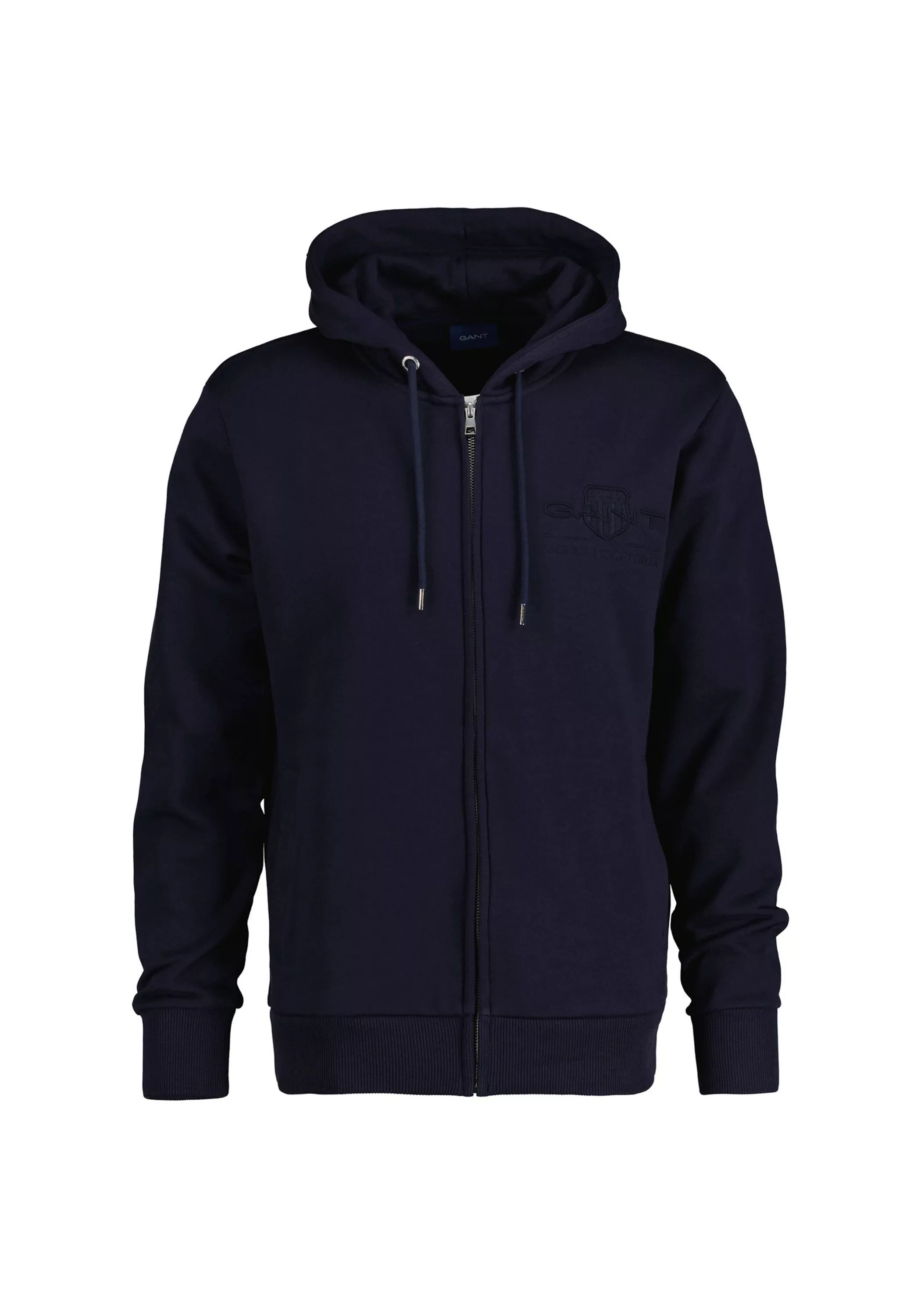 Gant Sweater "Sweatjacke REGULAR TONAL SHIELD FULL ZIP HOODIE" günstig online kaufen