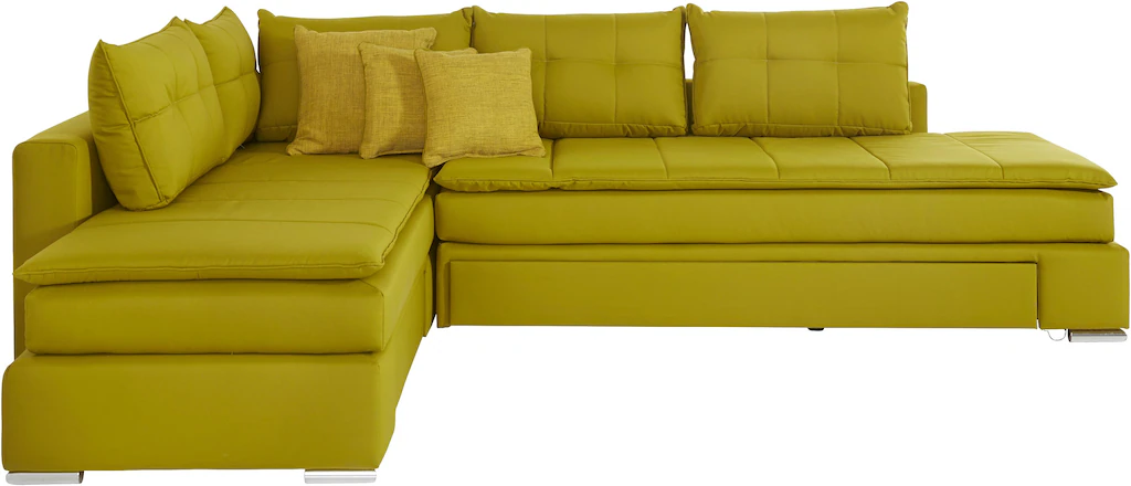INOSIGN Ecksofa "Boxspringbett Night & Day L-Form mit Dauer-Schlaffunktion günstig online kaufen