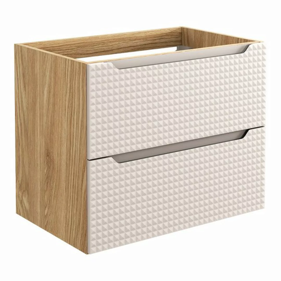 Lomadox Waschbeckenschrank LONDON-56-BEIGE Waschtischunterschrank, Eiche mi günstig online kaufen