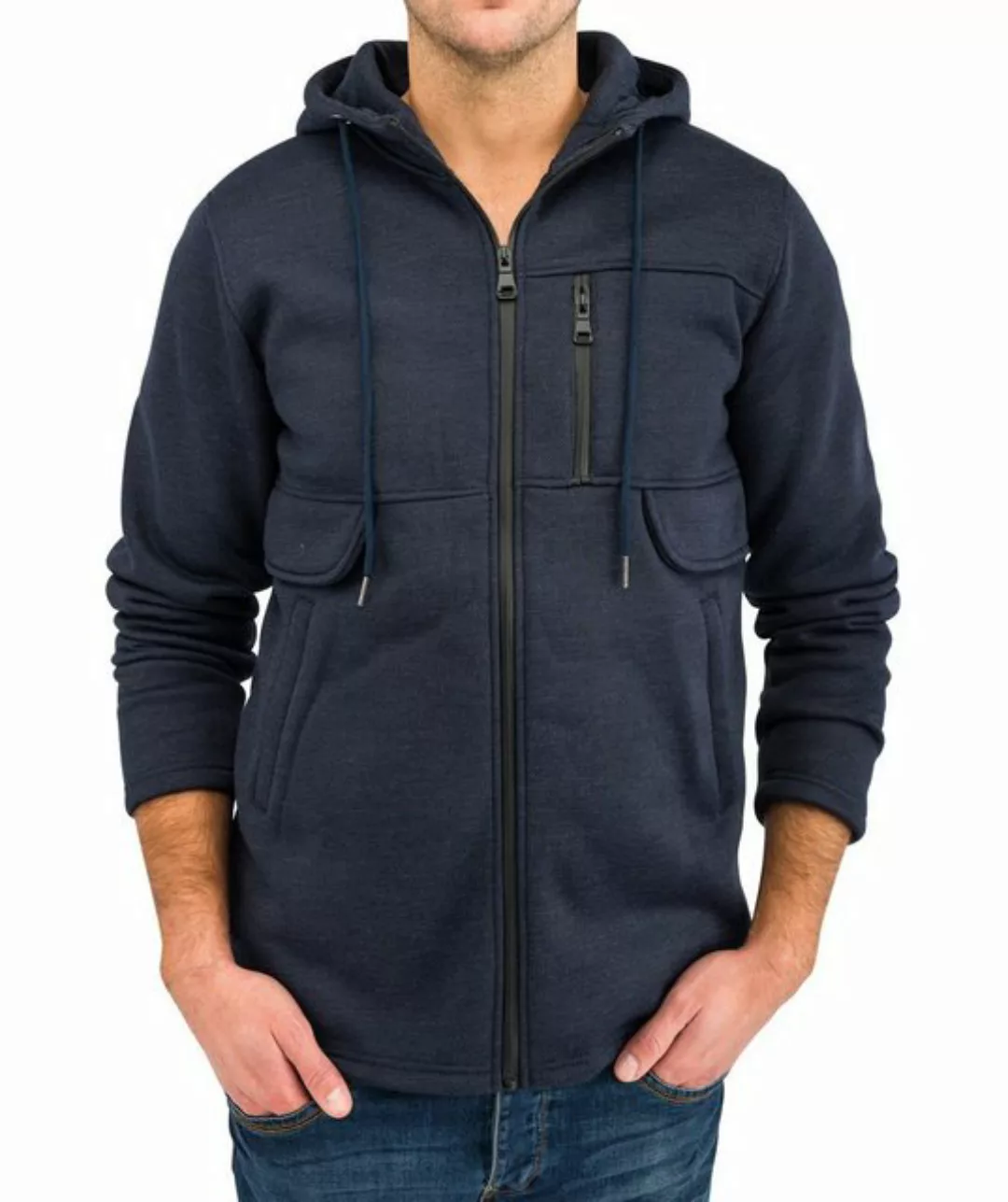 Egomaxx Hoodie Übergangsjacke Fleece Kapuzenjacke Gefüttert (1-tlg) 1651 in günstig online kaufen