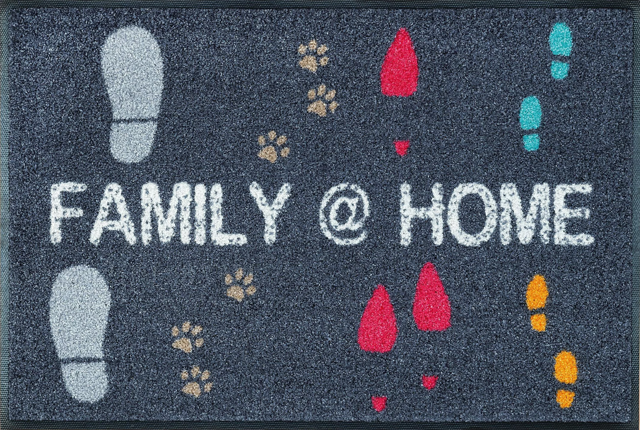 wash+dry by Kleen-Tex Fußmatte »Family @ Home«, rechteckig, Schmutzfangmatt günstig online kaufen