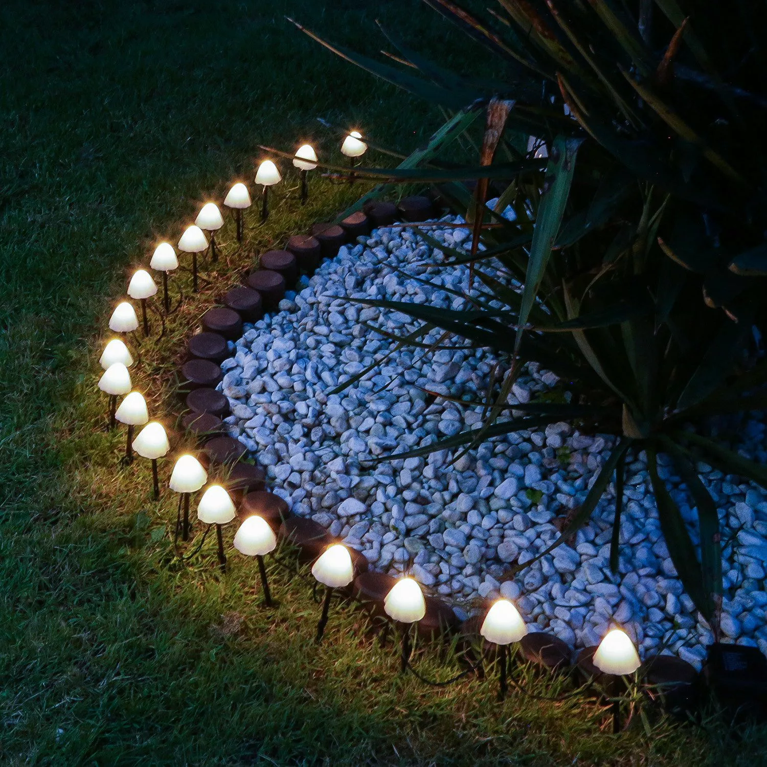 MARELIDA LED-Lichterkette Mini Pilze 20 Gartenstecker günstig online kaufen