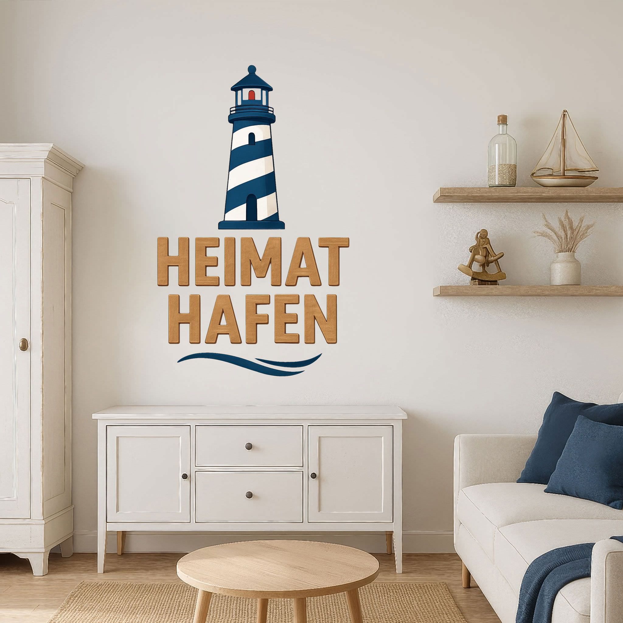 Sunnywall Wandtattoo Aufkleber Maritim Heimathafen mit günstig online kaufen