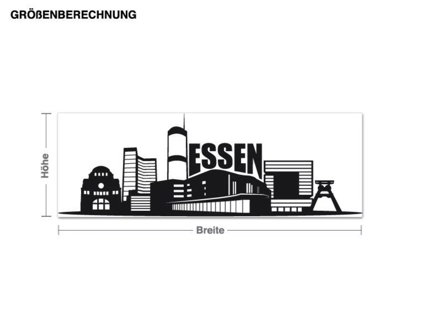 Wandtattoo Architektur & Skyline Skyline Essen günstig online kaufen