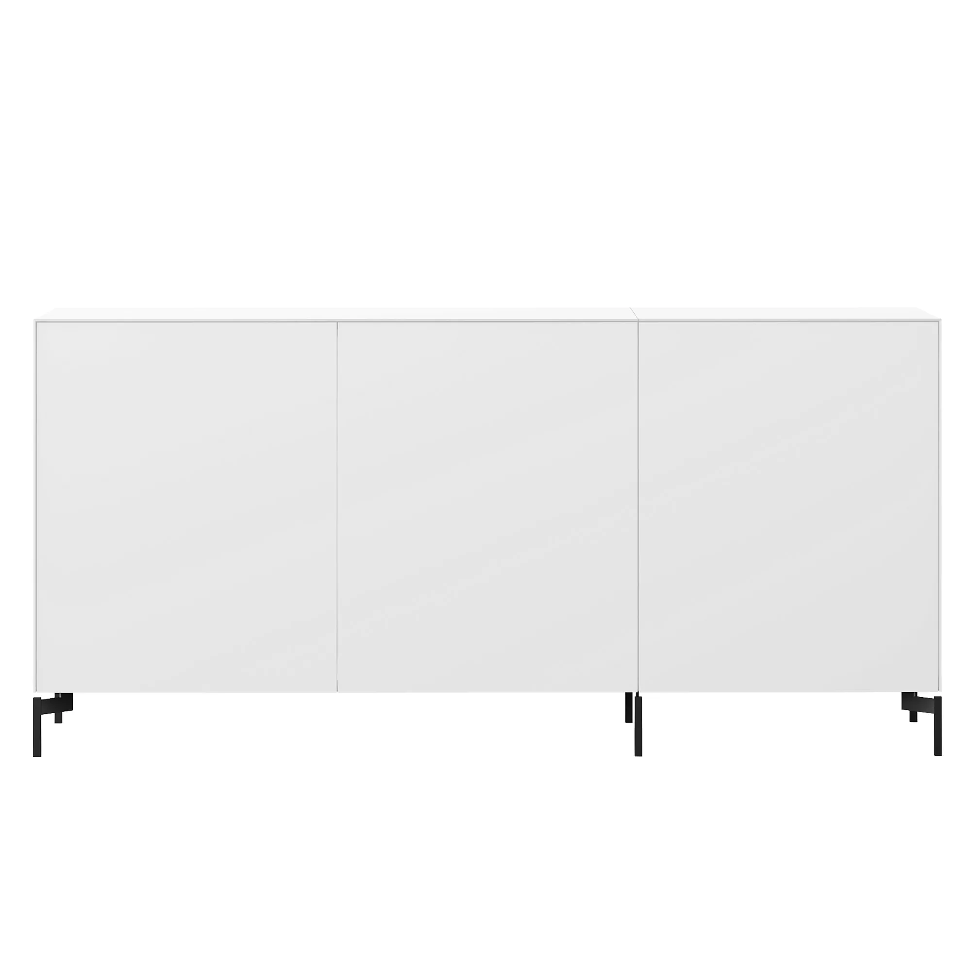 Piure - Edit Q Sideboard 181,3x48x87,5cm mit Doppeltür - weiß/anthrazit/mat günstig online kaufen