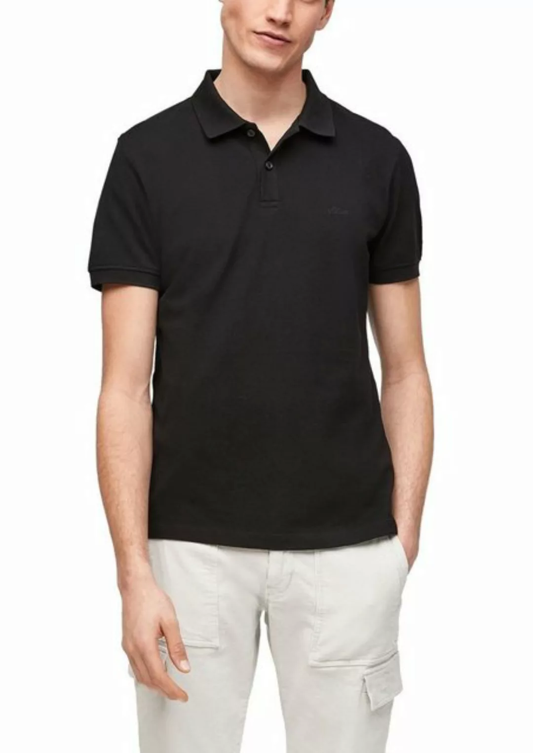 s.Oliver Poloshirt (1-tlg) Poloshirt mit Logostickerei günstig online kaufen