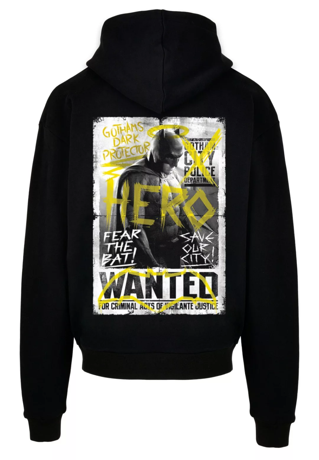 F4NT4STIC Kapuzenpullover "Batman v Superman Wanted Poster", Print günstig online kaufen