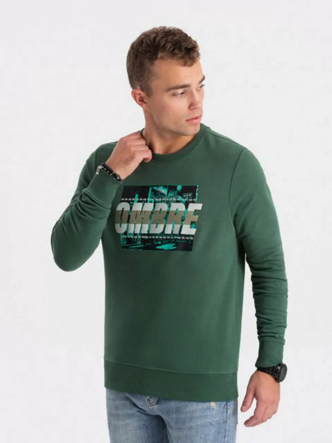 OMBRE Sweater Bedrucktes Sweatshirt für Männer günstig online kaufen