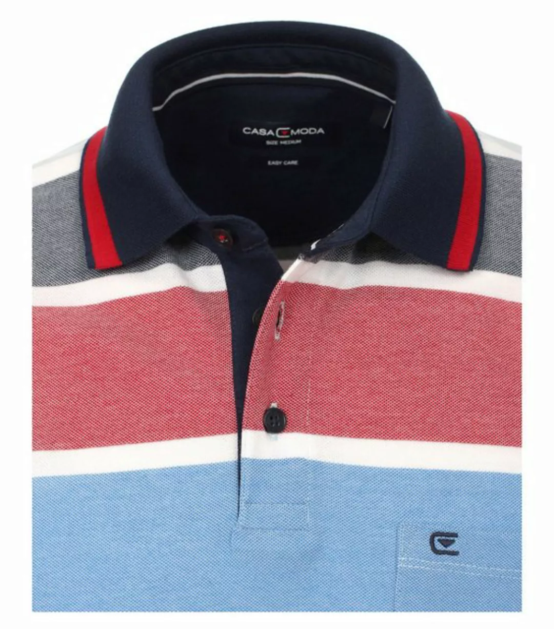 CASAMODA Poloshirt Polo-Shirt gemustert günstig online kaufen