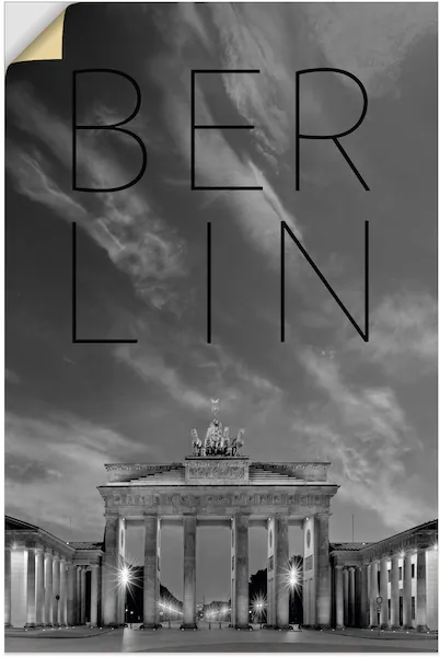 Artland Wandbild »Brandenburger Tor in Berlin«, Berlin, (1 St.), als Poster günstig online kaufen