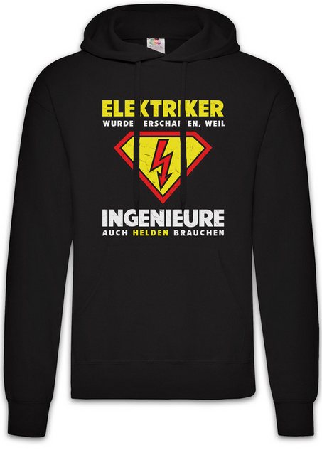 Urban Backwoods Hoodie Super Elektriker Herren Hoodie Beruf Zunft Handwerk günstig online kaufen