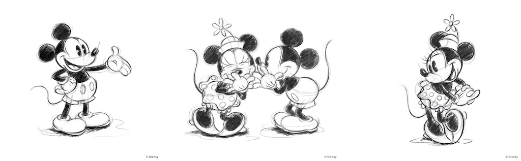 Art for the home Leinwandbild "Minnie und Mickey Mouse", (Set, 3 St.) günstig online kaufen