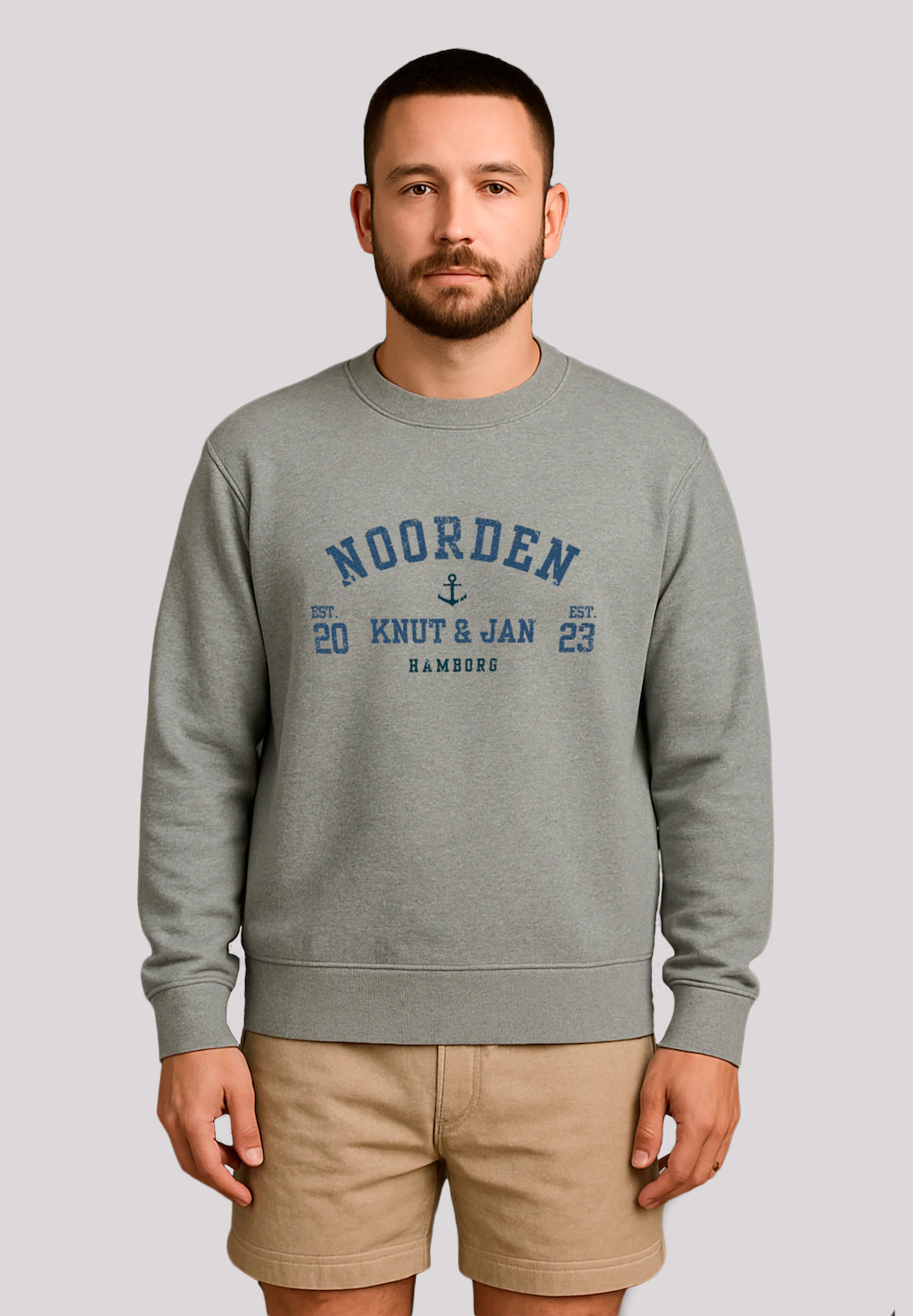 F4NT4STIC Sweatshirt "Knut & Jan Hamburg Noorden Collegiate", Premium Quali günstig online kaufen