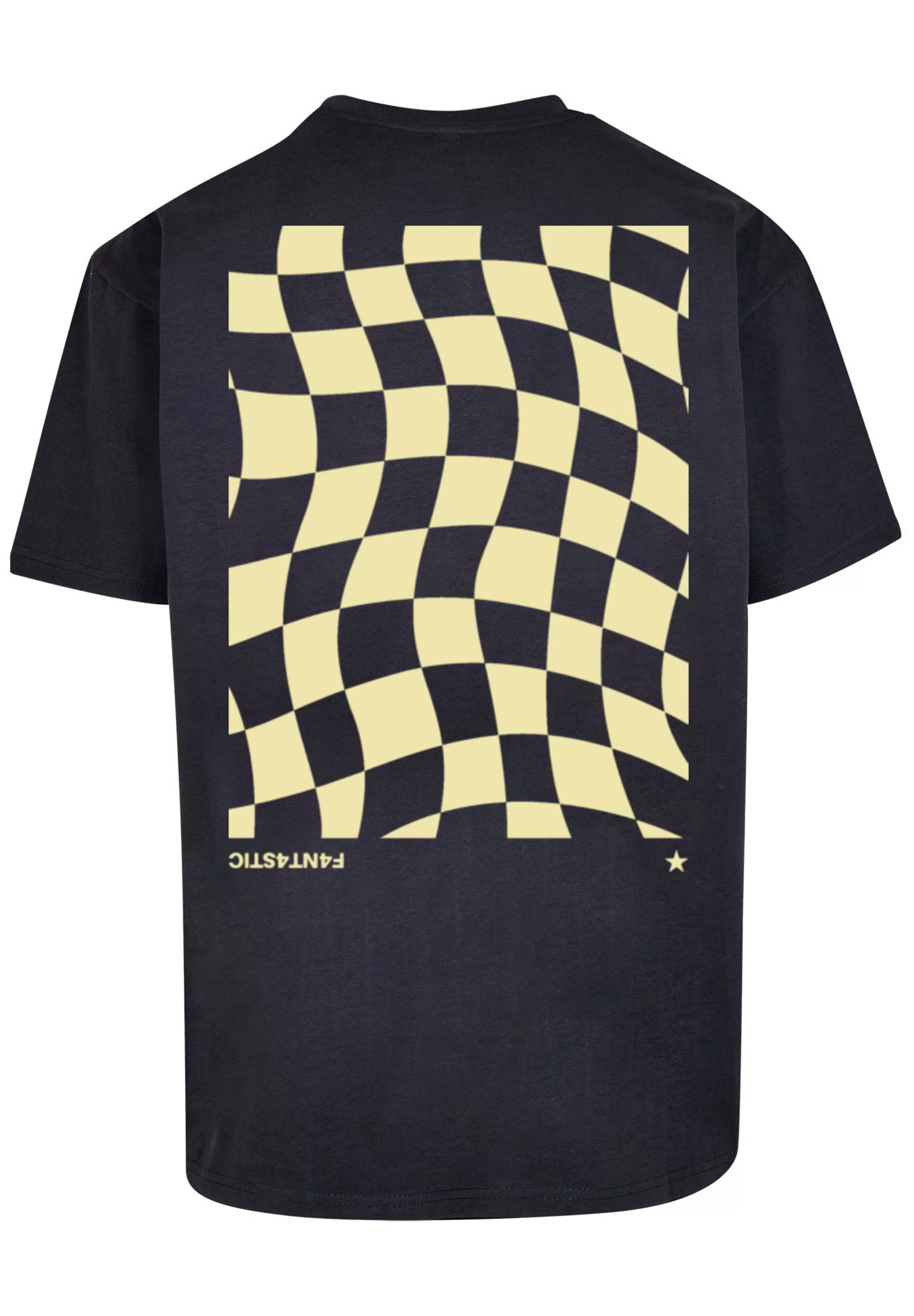 F4NT4STIC T-Shirt "Wavy Schach Muster", Print günstig online kaufen