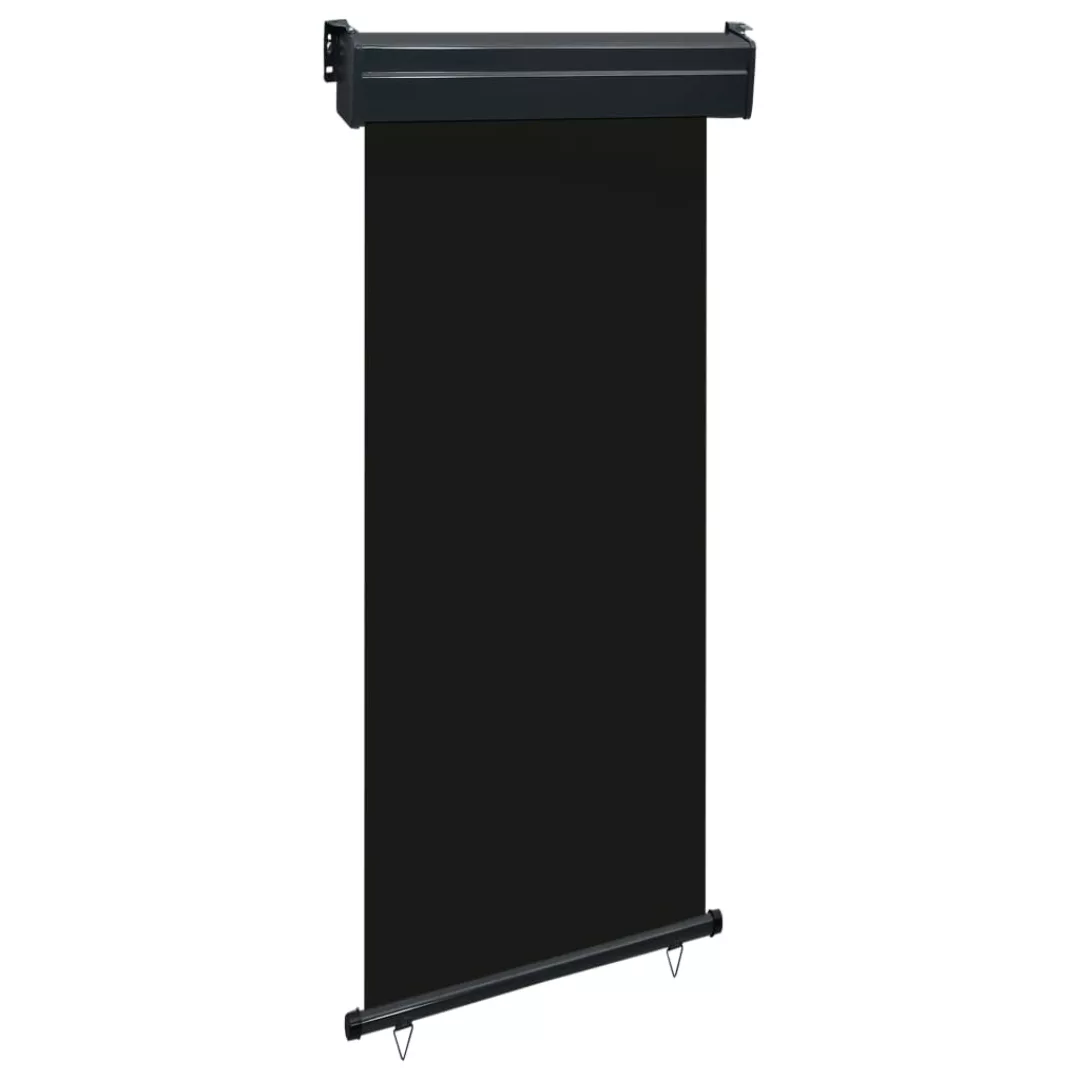 Balkon-seitenmarkise 80 × 250 Cm Schwarz günstig online kaufen