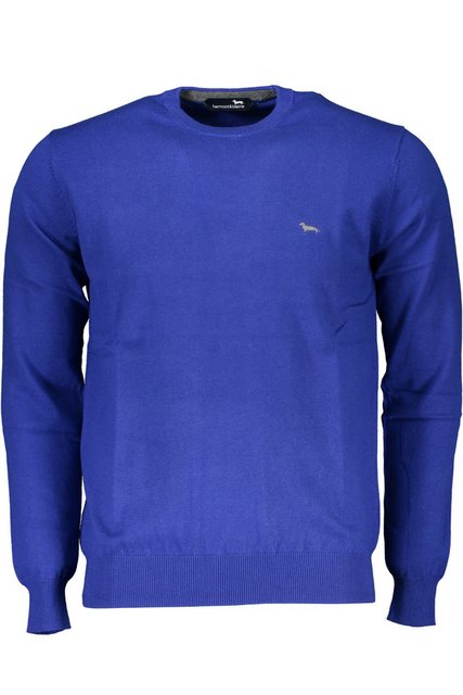 Harmont & Blaine Strickpullover Blauer Herrenpullover mit Rundhals und Stic günstig online kaufen