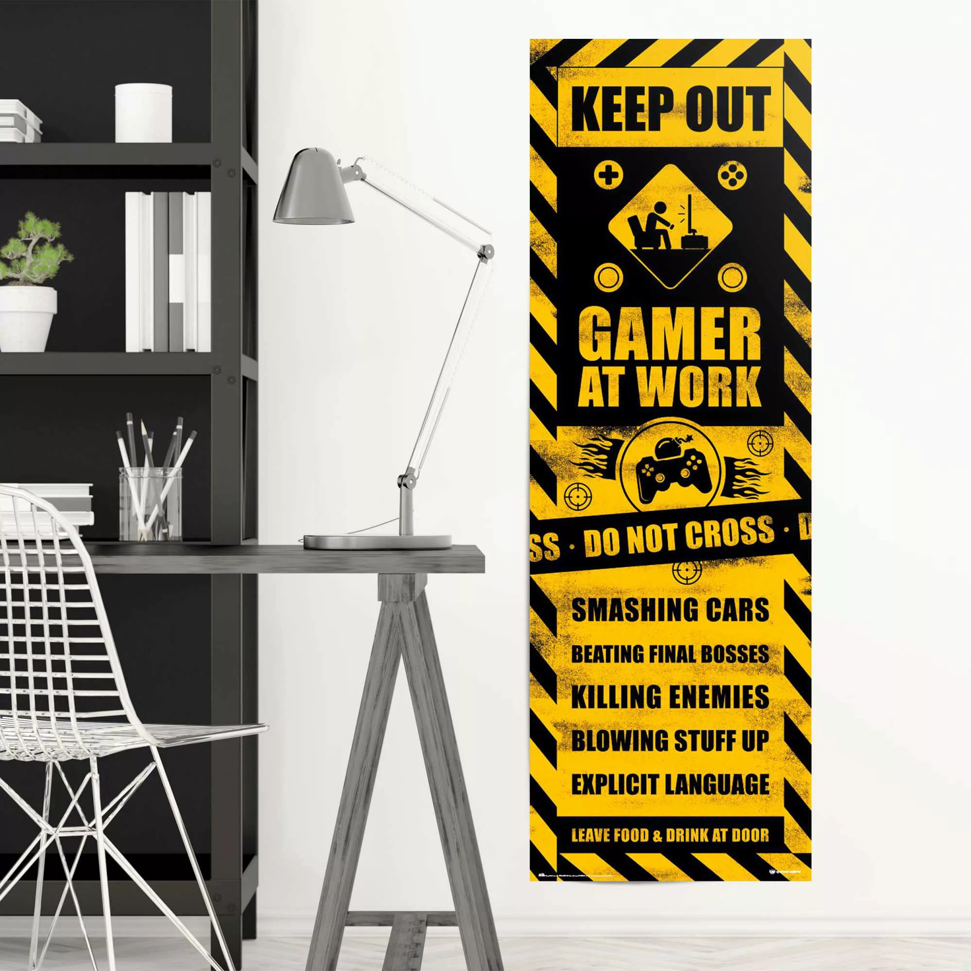 Reinders Poster "Gaming Caution" günstig online kaufen