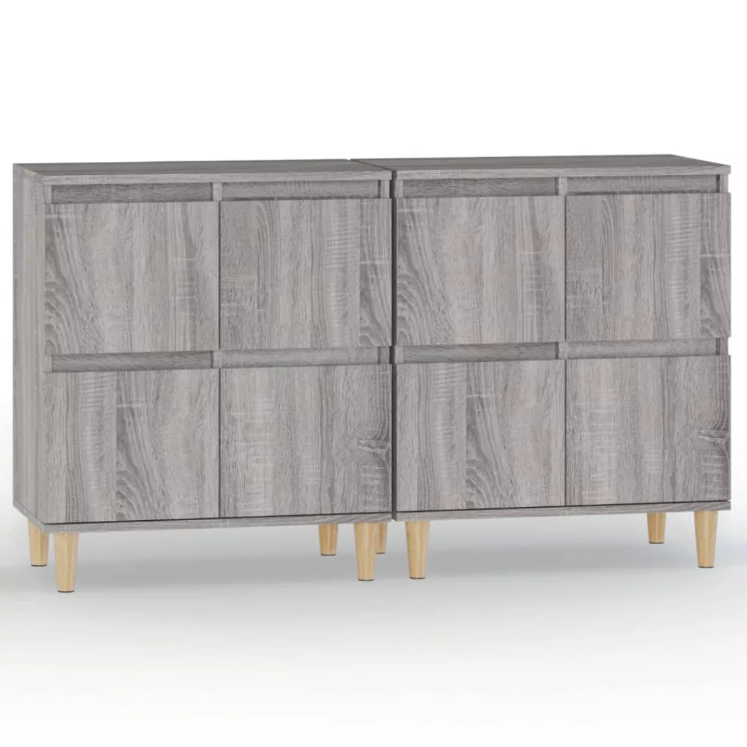 Vidaxl Sideboards 2 Stk. Grau Sonoma 60x35x70 Cm Holzwerkstoff günstig online kaufen