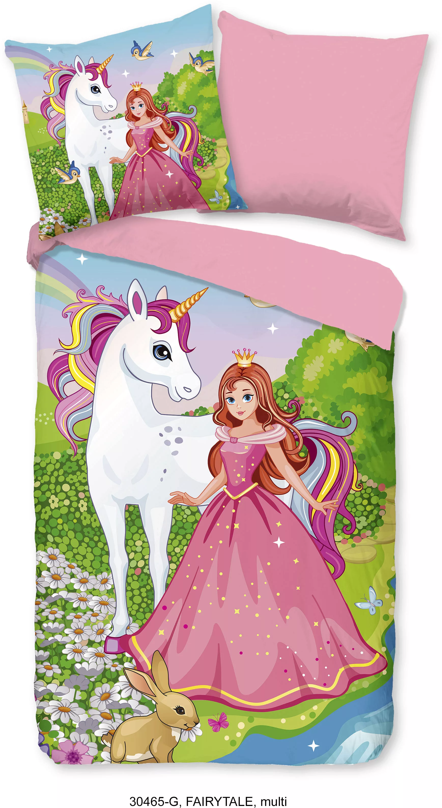 good morning Kinderbettwäsche »Fairytale«, Baumwolle, 135x200, Reißverschlu günstig online kaufen