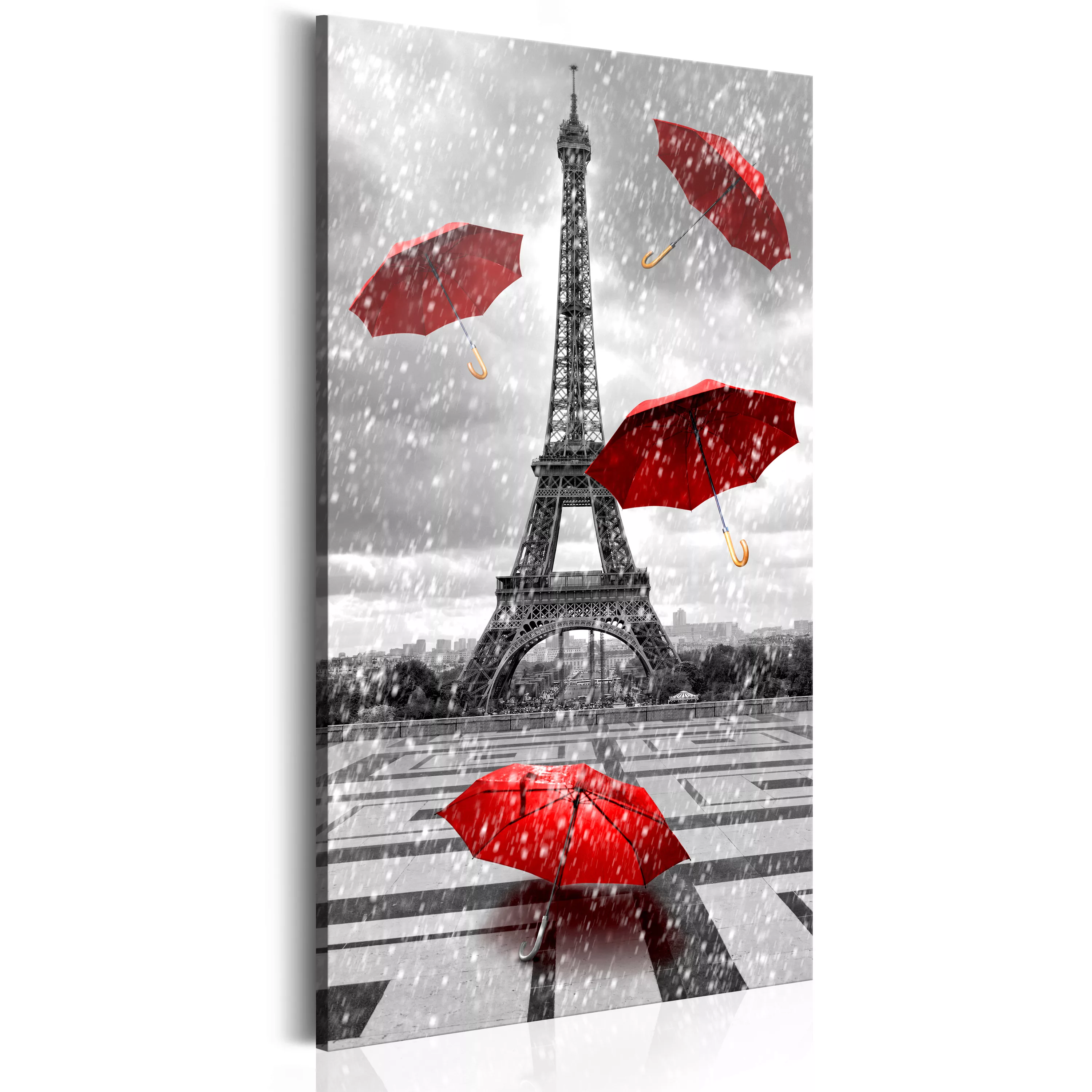 Wandbild - Paris: Red Umbrellas günstig online kaufen