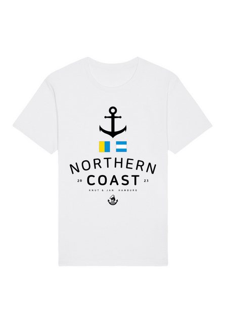 F4NT4STIC T-Shirt "Nordsee Flaggen Knut & Jan Hamburg", Premium Qualität günstig online kaufen