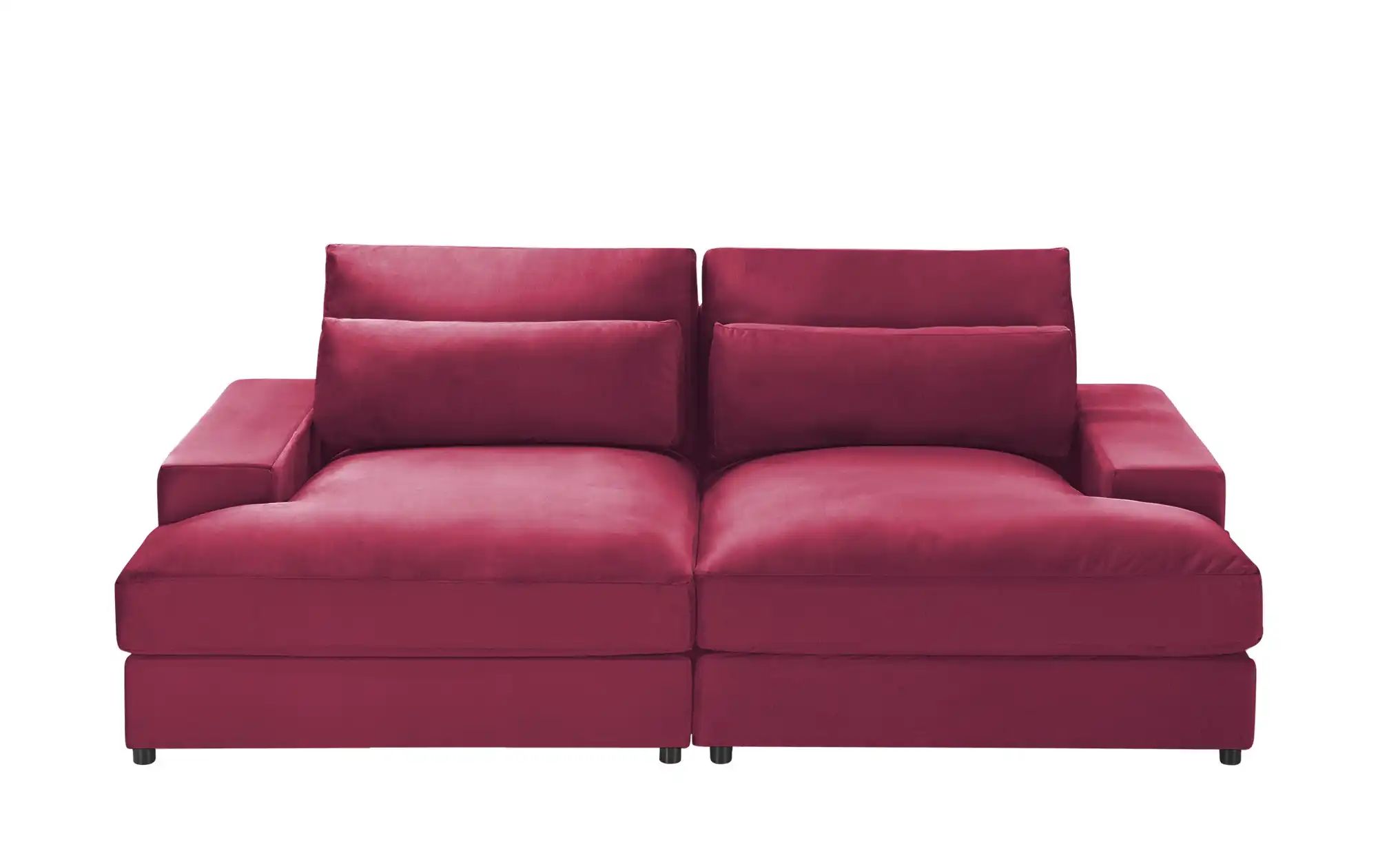 Lounge Sofa  Branna ¦ rot ¦ Maße (cm): B: 232 H: 88 T: 164 Polstermöbel > S günstig online kaufen