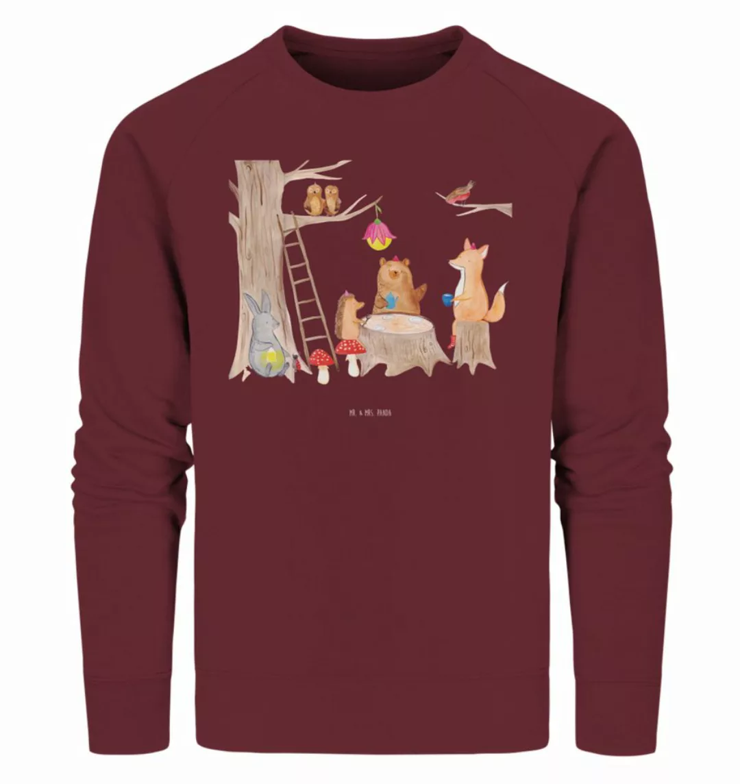 Mr. & Mrs. Panda Longpullover Größe L Waldtiere Picknick - Burgundy - Gesch günstig online kaufen