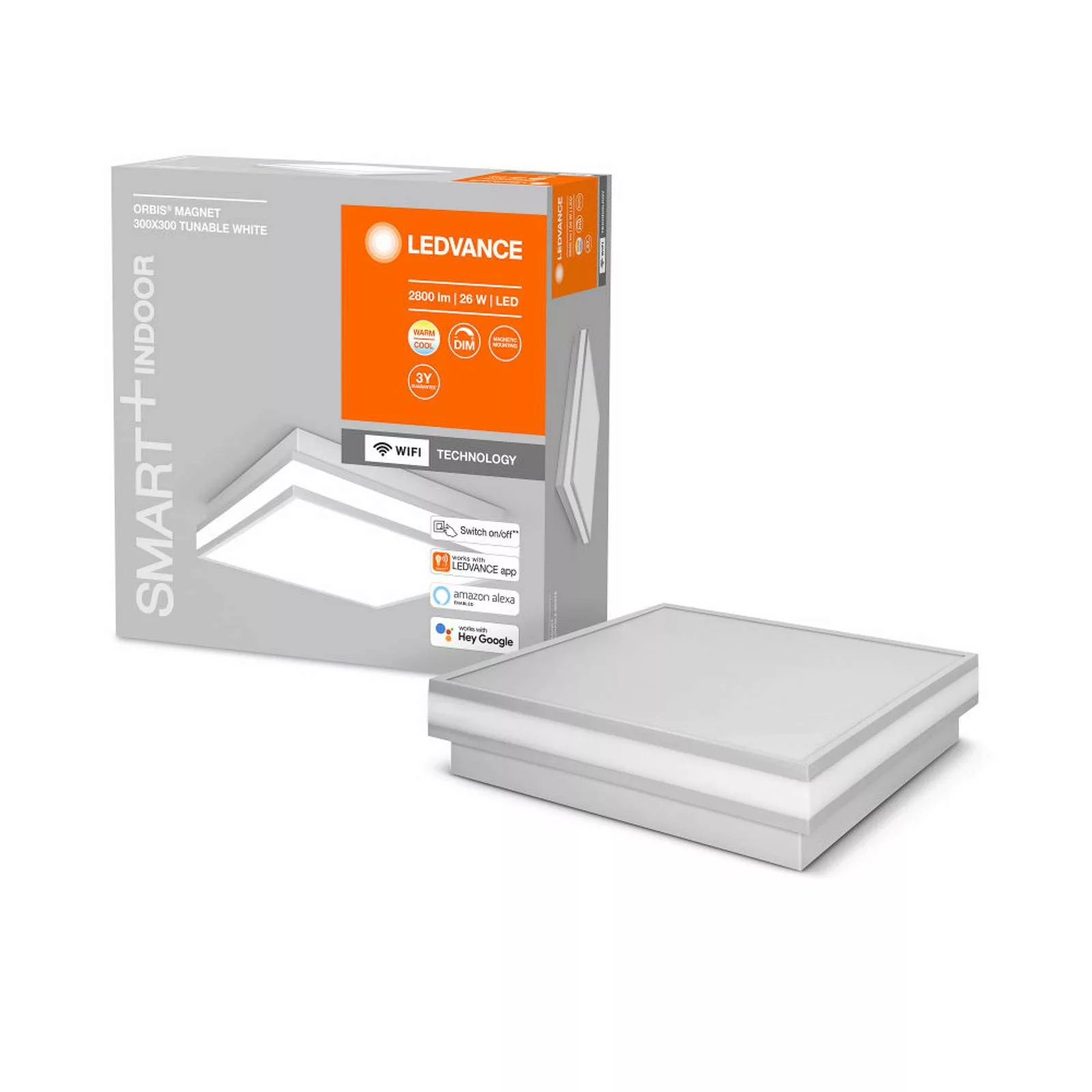 LEDVANCE SMART+ WiFi Orbis Magnet grau, 30x30cm günstig online kaufen