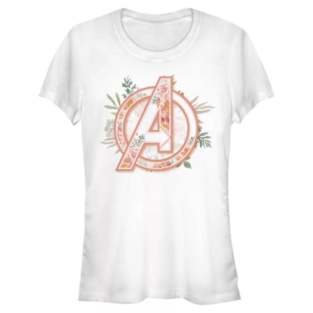 Marvel - Logo Avenger Floral - Frauen T-Shirt günstig online kaufen