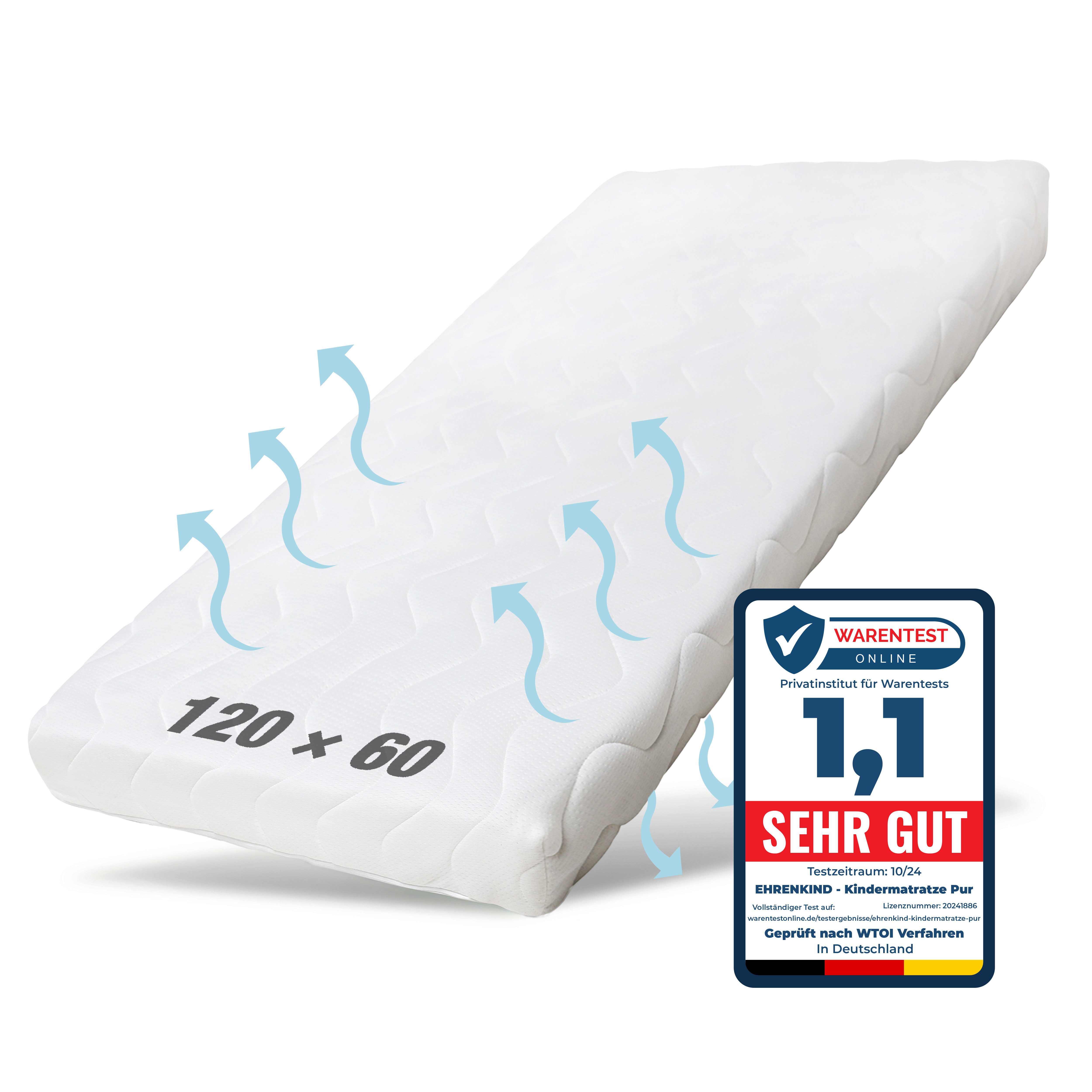 Babymatratze Pur, Babymatratze für Babybett, Baby günstig online kaufen
