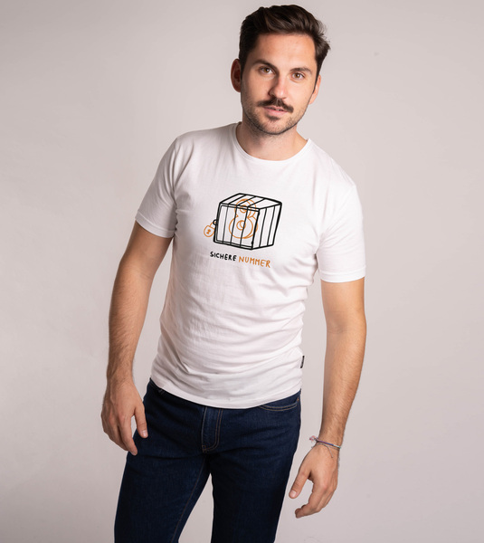 T-shirt Sichere Nummer Aus Biobaumwolle günstig online kaufen