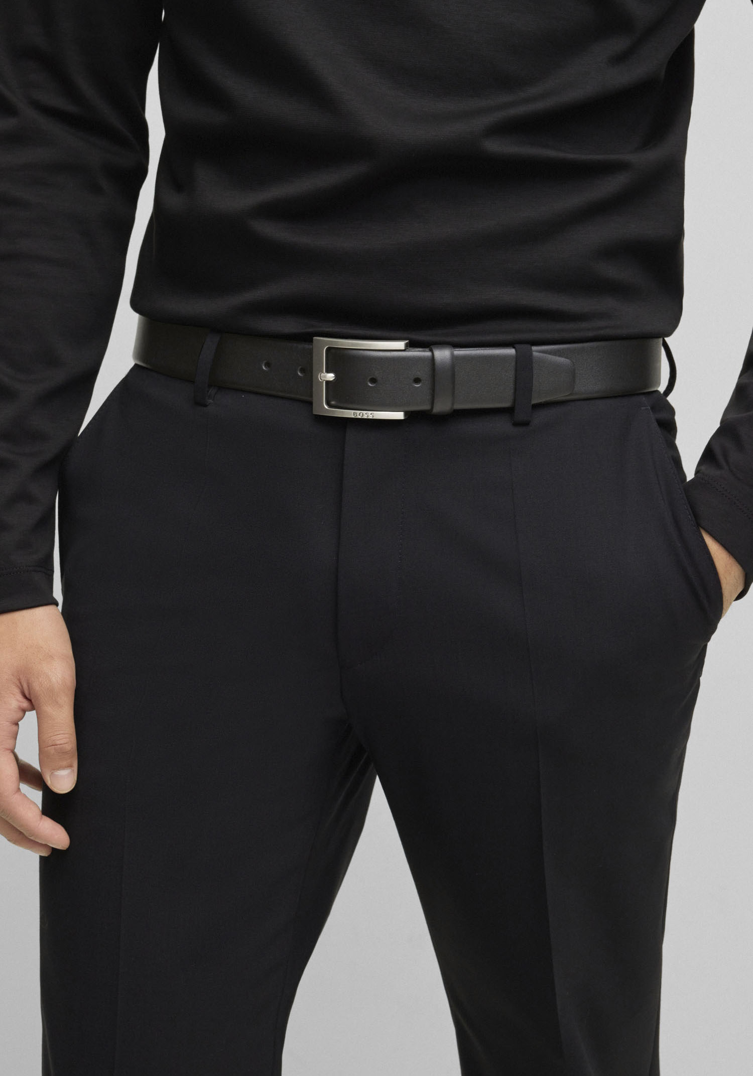 BOSS Ledergürtel, aus Nappaleder mit BOSS Logo-Dornschliesse günstig online kaufen