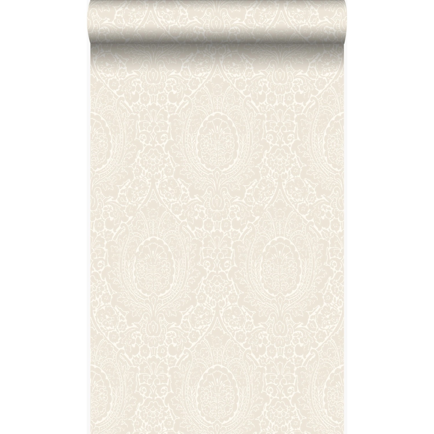 Origin Wallcoverings Tapete Ornamente Blütenweiß 53 cm x 10,05 m 345425 günstig online kaufen