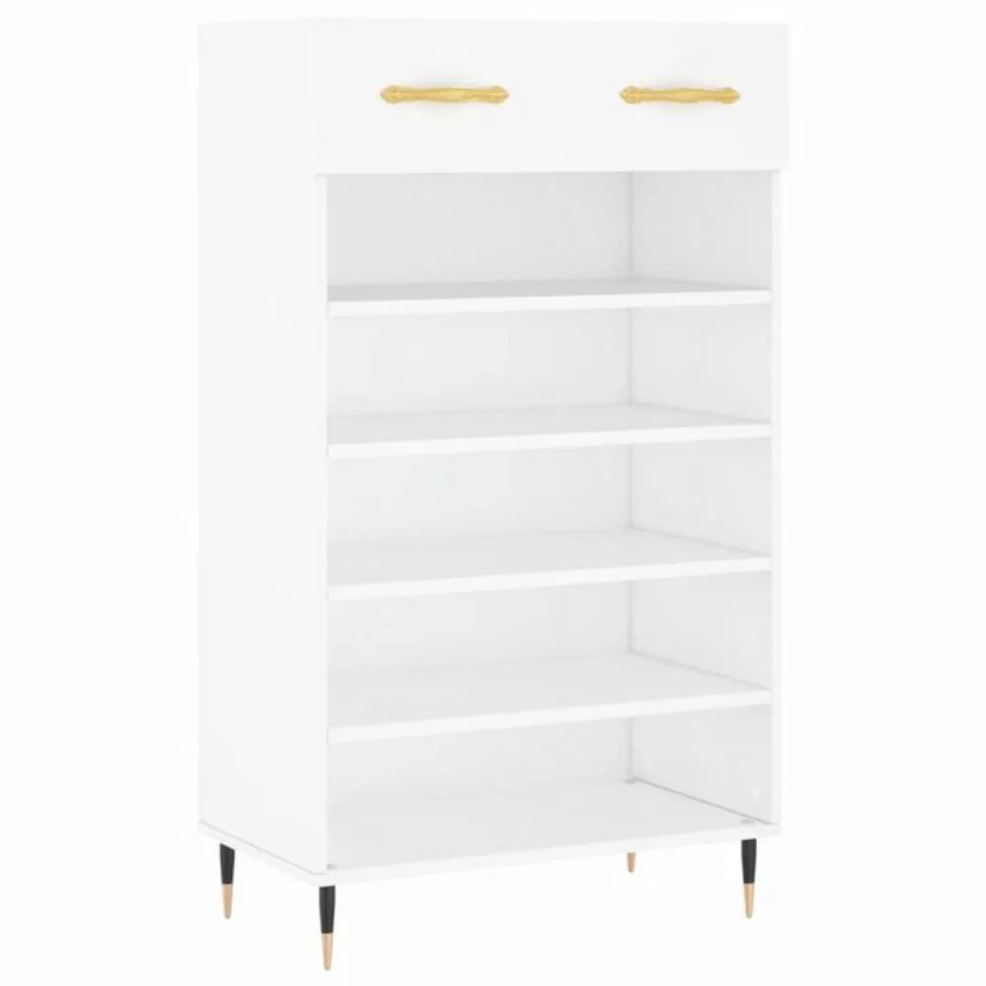 vidaXL Kleiderschrank Schuhschrank Weiß 60x35x105 cm Holzwerkstoff günstig online kaufen