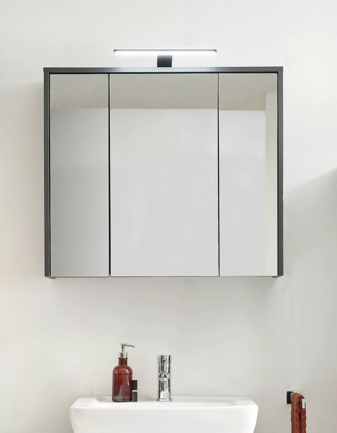freiraum Badezimmerspiegelschrank Leone 80 x 70 x 20 cm (B/H/T) günstig online kaufen