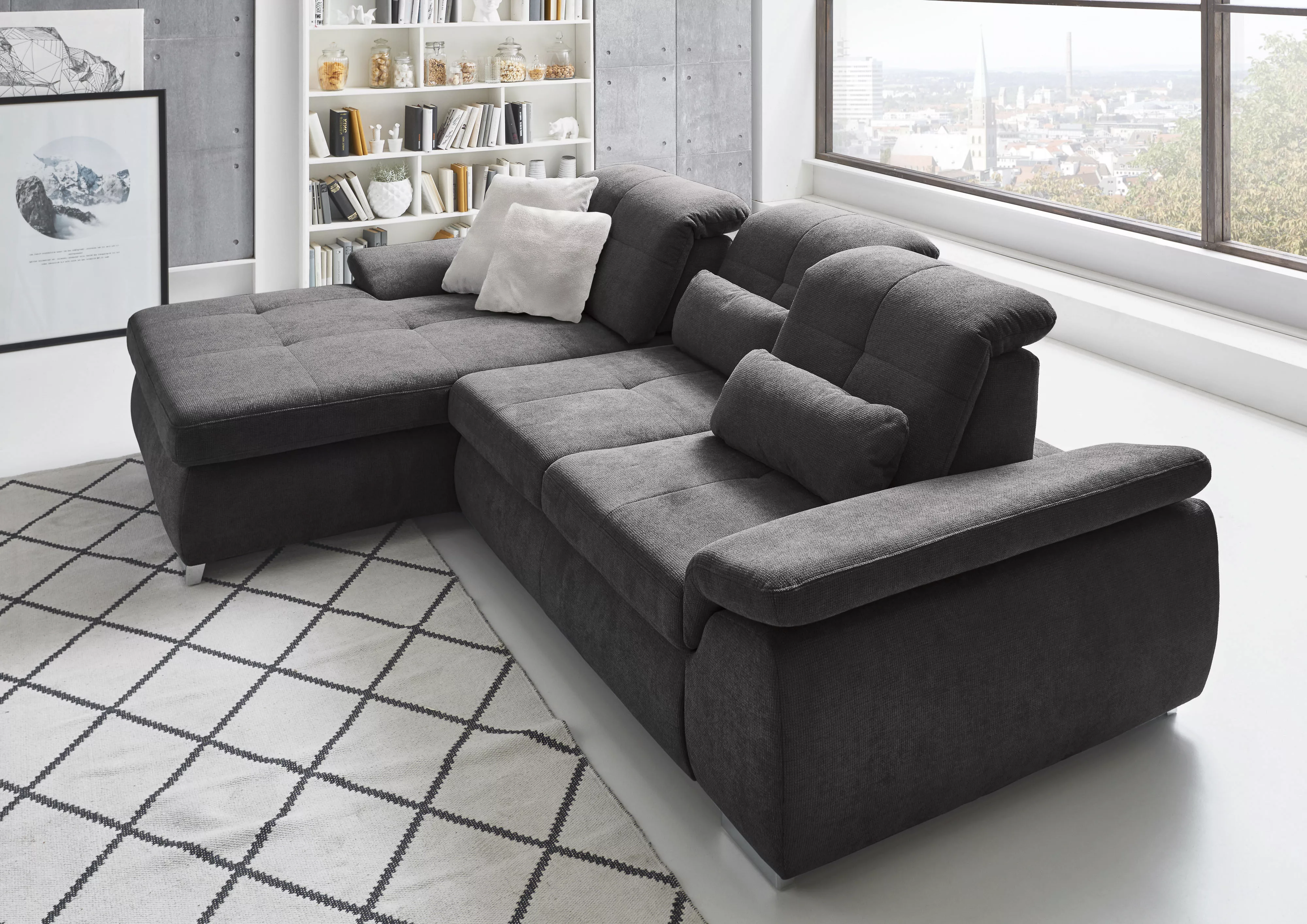Die PlanBar Ecksofa "MP-IN16037 L-Form mit Federkern-Polsterung", mit Sitzt günstig online kaufen