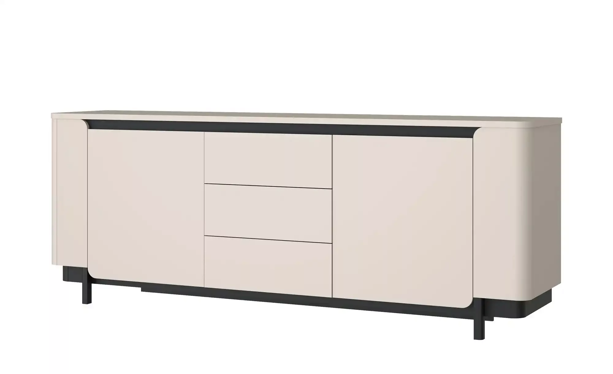 Sideboard Softclose Santori ¦ weiß ¦ Maße (cm): B: 204,9 H: 77,9 T: 44,8 Ko günstig online kaufen